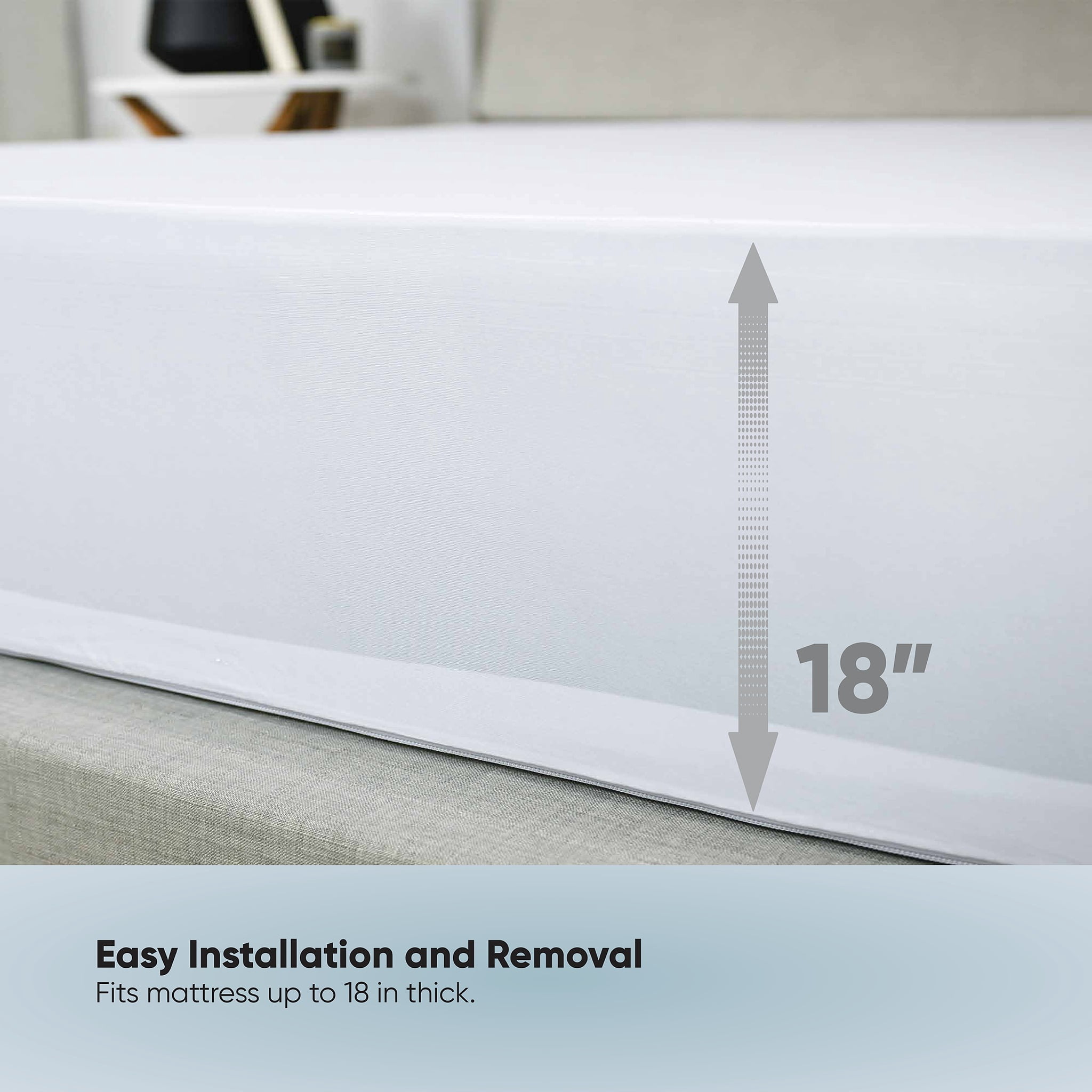 ProtectEase Premium Waterproof Twin Mattress Encasement Protector