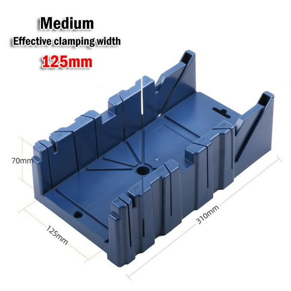 Saw Storage Mitre Box with 90 degree and 45 degree Angle Slot Types Plastic Saw Box for Woodworker Carver Carpenter