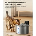 thumbnail image 4 of FeelNeedy FN-W19 Wireless Battery Operated Cat Water Fountain Replacement Filters, 6 Pack, 4 of 6