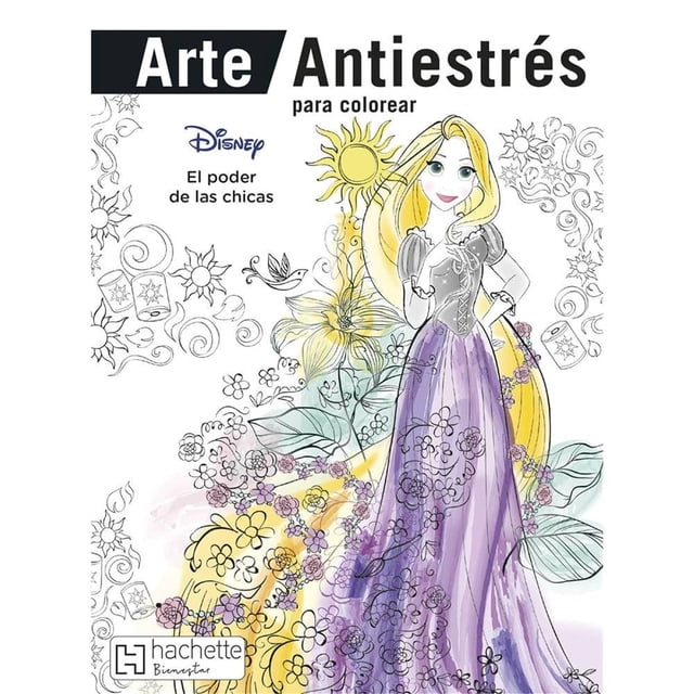Arte Antiestrés para Colorear El Poder de las Chicas Larousse Infantil 1 Pieza