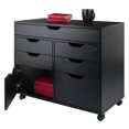 thumbnail image 5 of Winsome Halifax 5-Drawer Multi-Storage Mobile Cabinet 20748, Black Finish, 5 of 13