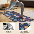 thumbnail image 4 of Dark Blue Mermaid Princess Pattern Hot Yoga Mat Towel Non Slip for Hot Yoga - Quick-Drying Yoga Mat Cover with 4 Corner Pockets with Travel Bag - Hot Yoga Towel Non Slip 74"x26", 4 of 6