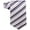 Black/Gray, variant on Purple Necktie - Purple Gray Jacquard Woven Striped Tie - Grey and Purple Ties