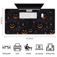 thumbnail image 5 of Long Mouse Pads for Desk,Halloween Glowing Pumpkins Pattern Desk Mats on Top Of Desks, Desk Mouse Pad Extra Large with 3mm Non-Slip Base and Stitched Edge for Gaming,Office,Work,Home 47.3x23.6in, 5 of 5