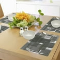 thumbnail image 4 of Ambesonne Taupe Place Mats Set of 4, Cubes Modern Abstract, Standard Size, Pale Grey Taupe Green, 4 of 6