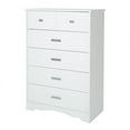 thumbnail image 3 of South Shore Tiara Contemporary 5-Drawers Dresser Pure White, 3 of 7