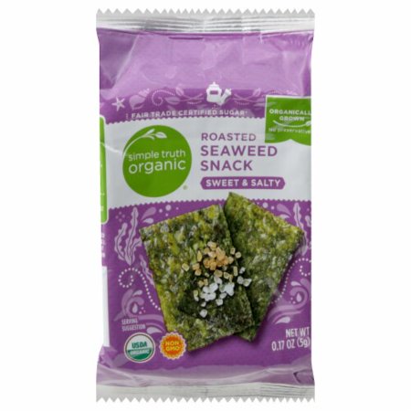 Simple Truth Organic Sweet & Salty Roasted Seaweed Snack-0.17 oz