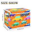 thumbnail image 3 of 16.5x12.6x11.8in Foldable Flip-Top Storage Bin, Dustproof Magic Tape Closure, Ideal for Home & Toy Organization，Car, 3 of 7