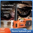 thumbnail image 3 of 12V 5Ton Electric Car Hydraulic Jack With Tire Inflator Pump And LED Flashlight 3 In 1 Lift Jacks With Safe Hammer Tools For Car ,Robust Construction, 3 of 5