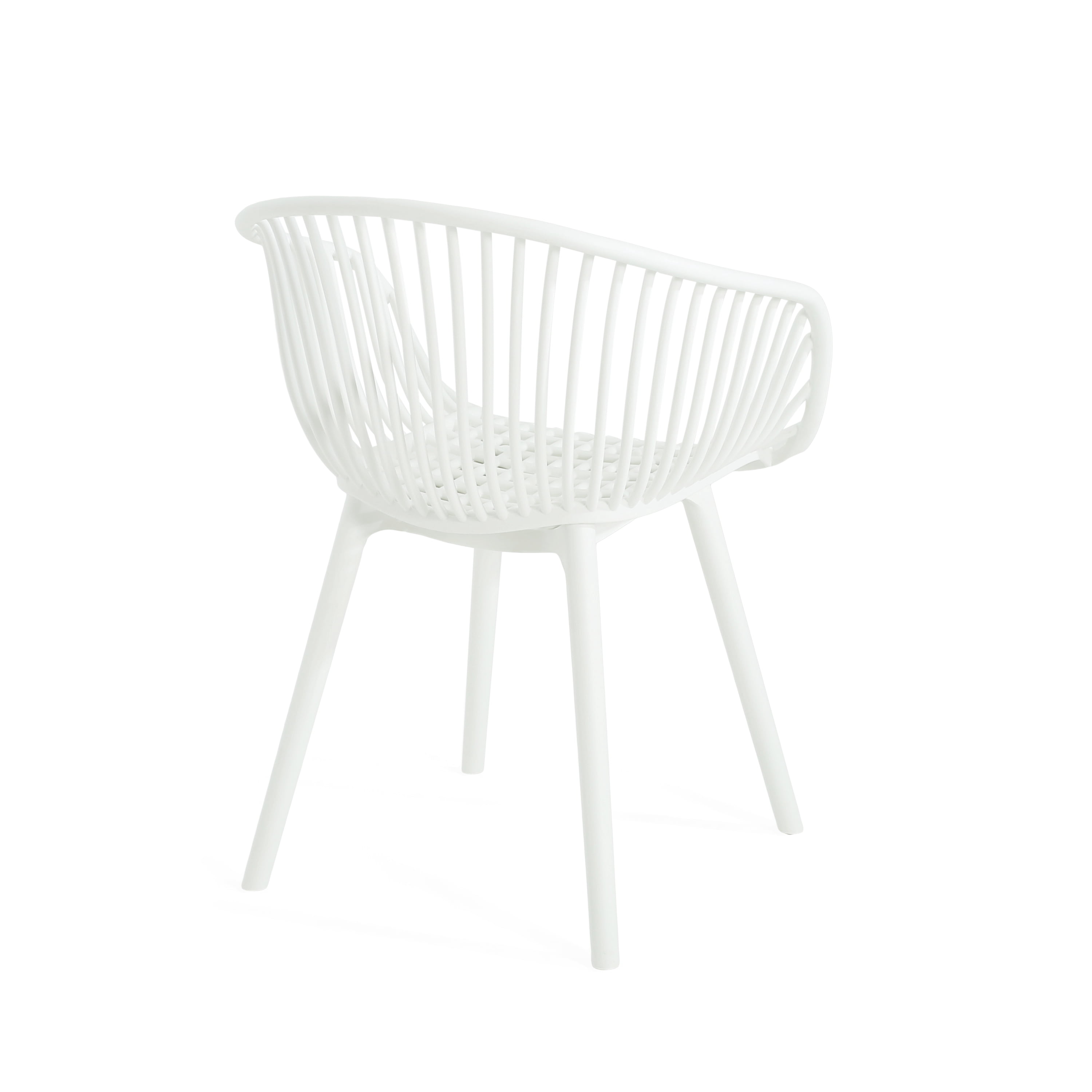 Outdoor Dining Chairs Set of 2 – Coastal Style Patio Chairs with Comfortable Seating for Backyard, Deck, Porch