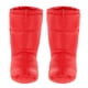 thumbnail image 3 of Pantuflas impermeables de plumón, botas cómodas con bolsa de almacenamiento, antideslizantes, para tienda de campaña rojo L, 3 of 9