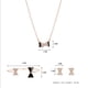 thumbnail image 4 of Conjunto de collar pendiente pulsera Hugo Bowknot Oro, 4 of 9