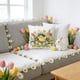 thumbnail image 5 of Funda de almohada corta de pelusa de 45 cm | Funda de cojín decorativa para sofá y cama | Bonita decoración bordada para sala de estar y dormitorio | Cojín decorativo cuadrado, 5 of 6