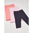thumbnail image 4 of Hudson Baby Infant and Toddler Girl Cotton Leggings 3pk, Hearts, 0-3 Months, 4 of 4
