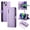 Purple, variant on GANGXUN flip leather case for iPhone 14 Plus- Long and short straps,wallet design