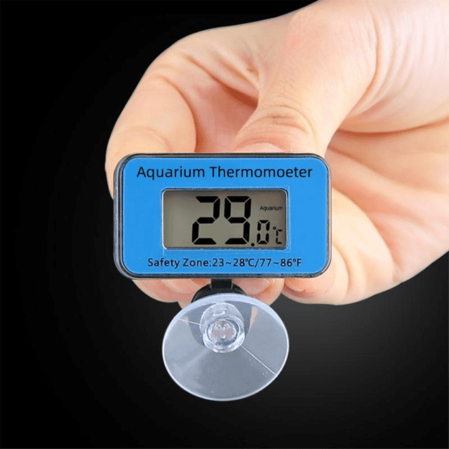 LCD Digital Aquarium Thermometer with Suction Cup Fish Tank Water Electronic Thermometer Measurement