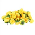 thumbnail image 3 of Cabezas de Flores Rosas Artificiales de Seda de Tela Amarilla para Decoración Paquete de 150 Piezas, 3 of 5