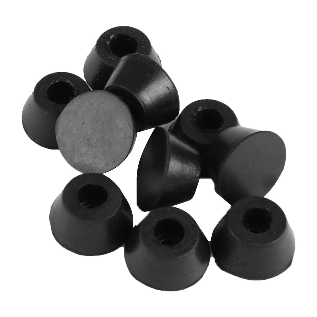 Unique Bargains 10 Pcs Antislip Rubber Round 25mm x 12mm Chair Foot