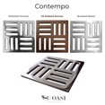 thumbnail image 3 of Rejilla de Drenaje Oasi Contempo 9.5 cm Acero Inoxidable Bronce, 3 of 8