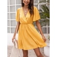 thumbnail image 4 of Txlixc Vestido de manga corta de estilo femenino Txlixc moda, 4 of 9