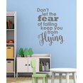 thumbnail image 2 of Don't Let Fear Keep from Flying Best Vinyl Lettering Stickers Inspirational Wall Decals Quote 23x17-Inch Castle Gray, 2 of 4