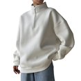 thumbnail image 1 of Sudaderas para Mujer, Sudaderas con Media Cremallera y Sudaderas con Cremallera de un Cuarto. Conjuntos de Moda de Otoño 2025. (Fino) M, 1 of 9