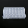 thumbnail image 1 of Anizer Monthly,Bead Storage Boxes With Compartments,Buddha Statue,Barb Tubing Adapter Clear Plastic 28 Slots Adjustable Tablet Medicine Pill Jewelry Storage Organizer Box Container, 1 of 8