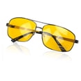 thumbnail image 3 of Minnieouse Gafas de conducción Gafas de sol con almohadilla nasal de silicona resistente a los arañazos ajustable Gafas protectoras retro Alta claridad Type3 NO3 Minnieouse YJ0020, 3 of 6
