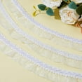 thumbnail image 5 of Polyester Lace Ribbon Pleated Lace Trim for Garment Accessories White 1-3/8 inch(36mm) about 12.58 Yards(11.5m)/Card, 5 of 9