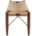 thumbnail image 6 of SAFAVIEH Arcana Rustic Classic Natural Jute Bench, Cognac, 6 of 10