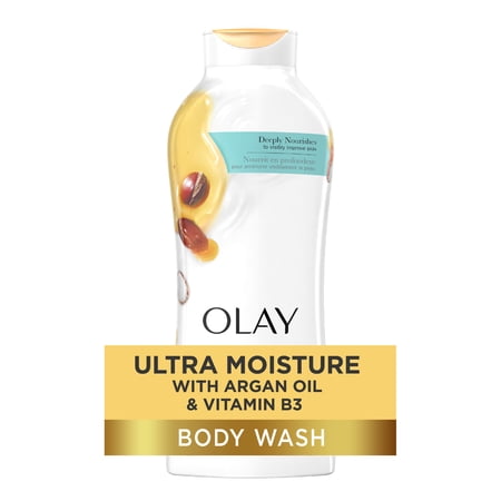 Olay Ultra Moisture Body Wash with Argan Oil, for All Skin Types, 22 fl oz