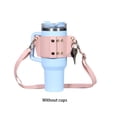 thumbnail image 4 of Bearachild Funda para taza de goma espuma de PU con correa ajustable para viajeros, adecuada para senderismo, funda para taza para helado Almacenamiento y organización del hogar Rosa, 4 of 6
