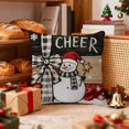 thumbnail image 5 of Xuniizn Christmas Pillow Covers 18x18 inch Xmas Decorations Soft Plush Faux Fur Wool Christmas Throw Pillow Cases Winter Holiday Decor for Sofa Living Room, 5 of 7