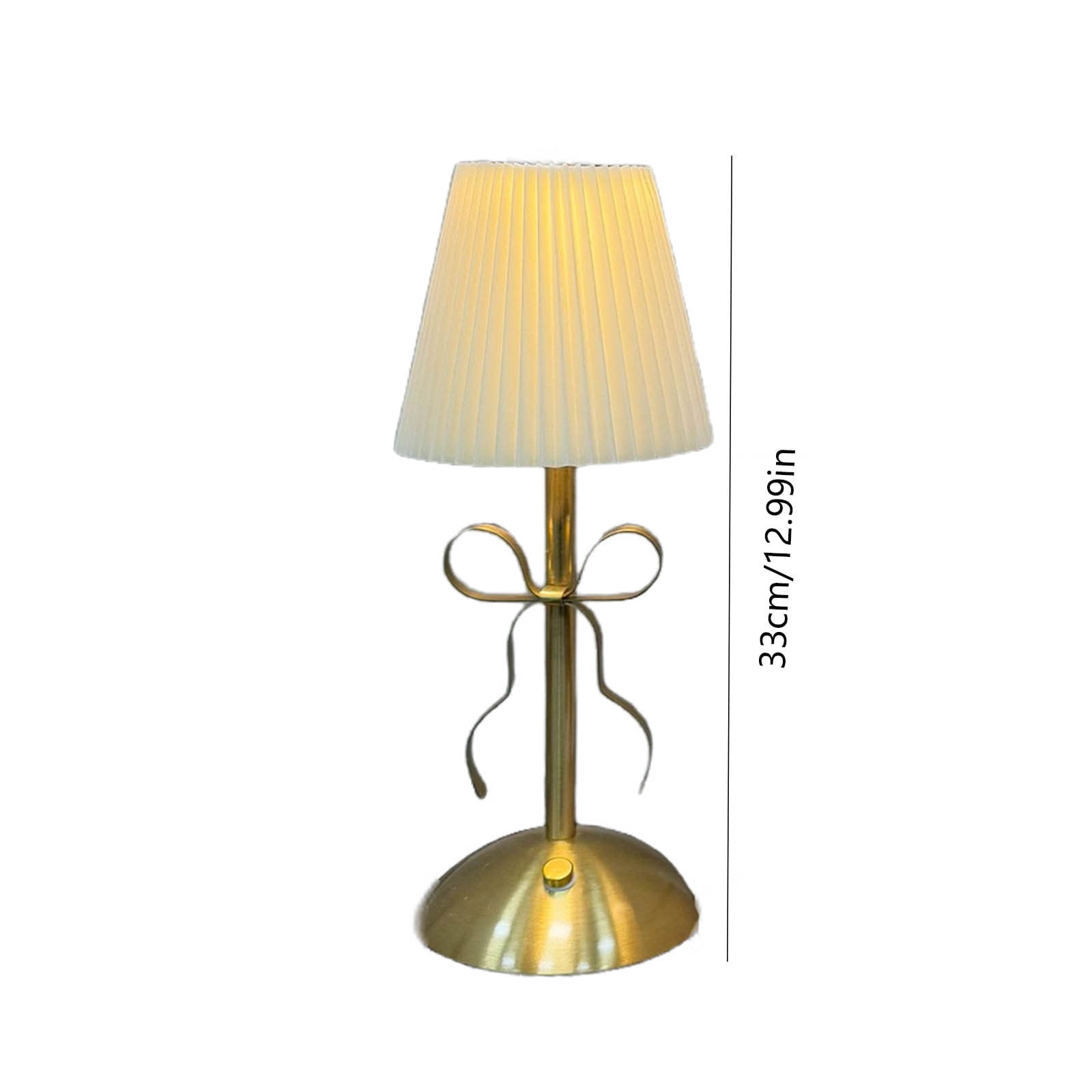 Small Bow Table Lamp for Girl's Bedroom Cute Coquette Bow Table Lamp with Fabric Shade Modern Decorative Bedside Light Small Princess Desk Lighting Boho Living Room