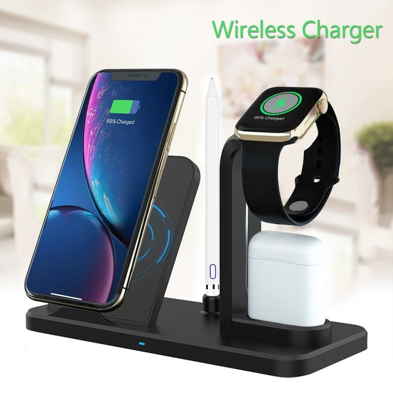 3 In 1 Wireless Charger Compatible Apple Watch 5/4/3/2 ...