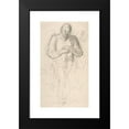 thumbnail image 2 of Honoré Daumier 10x14 Black Modern Framed Museum Art Print Titled - Standing Figure of a Man with a Staff (1825-79), 2 of 5