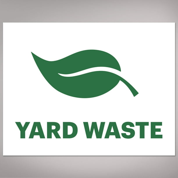 Avery Yard Waste Stickers, Green Yard Waste Signs for Bins, Containers