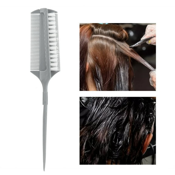 Tebru Professional Hair Highlight Dye Tool Hairdressing Salon Coloring Brush Comb , Dye Hair Comb, Dye Hair Brush Comb