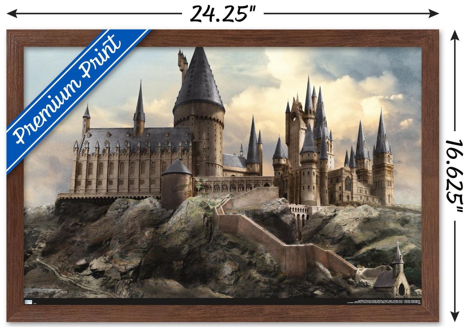 The Wizarding World: Harry Potter - Hogwarts at Sunrise Wall Poster, 22.375" x 34"