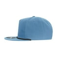 thumbnail image 3 of Decky 6042 5 Panel High Profile Relaxed Cotton Blend Rope Hat-Sky/Black, 3 of 4