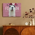 thumbnail image 4 of Llama Flower Crown Cute Wall Decor for Bedroom Kitchen Bathroom Ready to Hang Art Decor Home Pictures 16x12in, 4 of 6