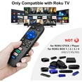 thumbnail image 2 of Yimei Replacement Remote Control Only for Roku TV, Compatible for TCL Roku/Hisense Roku/Onn Roku/Philips Roku Smart TVs(Not for Stick and Box)(Pack of 2), 2 of 5