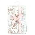 thumbnail image 2 of Hudson Baby Infant Girl Cotton Flannel Burp Cloths, Girl Woodland Pals 4-Pack, One Size, 2 of 6