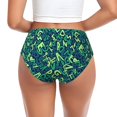 thumbnail image 3 of Womens Underwear Math letter Print green Cuteness No Show Seamless Underwear for Women, Soft Stretch Women's Panties, Hipster Ladies Panties Bikini Underwear Briefs, 3 of 6