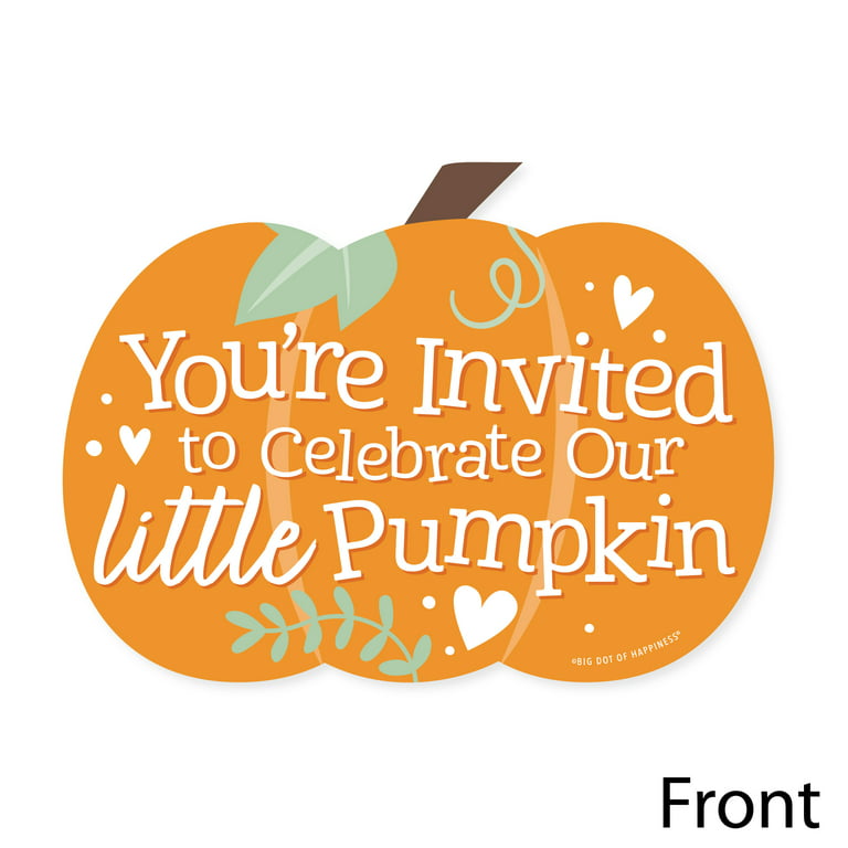 Big Dot Of Happiness Little Pumpkin - Fall Birthday Party Or Baby