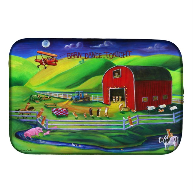 "Caroline's Treasures 7404DDM Tapete para secar platos, 14" x 21 ", multicolor Caroline's Treasures 7404DDM