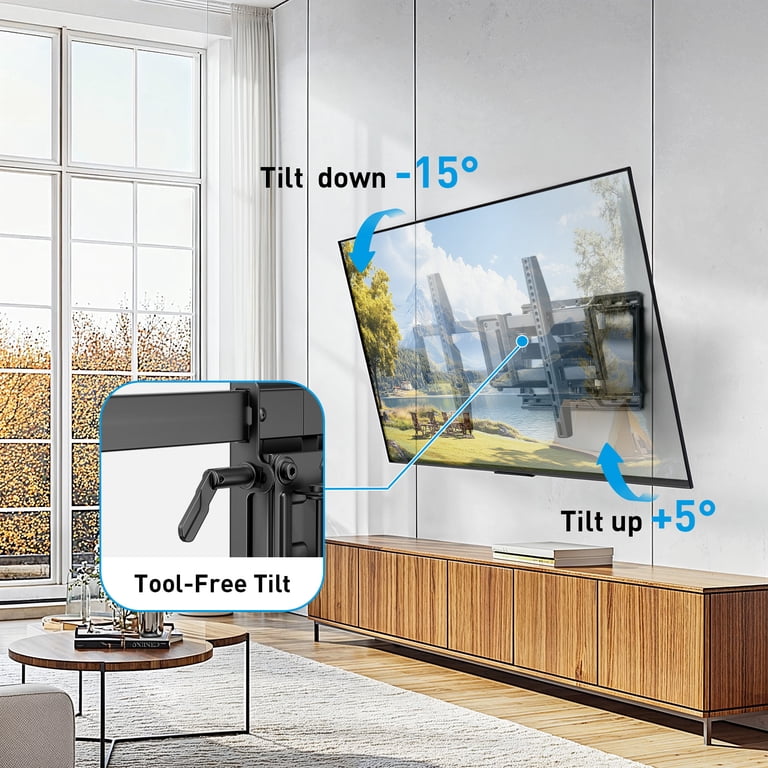 MountFTV Full Motion TV Wall Mount for 42" to 85" TVs photo 2