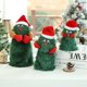 thumbnail image 4 of Árbol de Navidad eléctrico creativo giratorio bailando sombrero de Papá Noel juguete de música operado con batería muñeco de Navidad divertido regalo de decoración de fiesta, pequeño Feliz Sencillez, 4 of 5