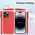 thumbnail image 6 of Liquid Silicone Case for iPhone 14 Pro Max Case, Full Body Protective Cover, Shockproof, Slim Phone Case, Anti-Scratch, Red, 6 of 8