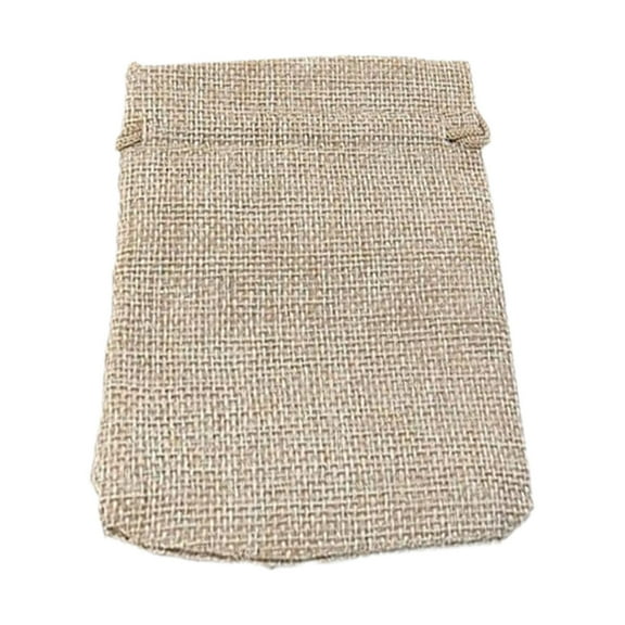Burlap Gift Bags Wedding Hessian Jute Bags Linen Jewelry Pouches with Drawstring for Birthday, Party, Wedding Favors, Present, Art and DIY Craft, 1 Pcs, 4.72x3.54"